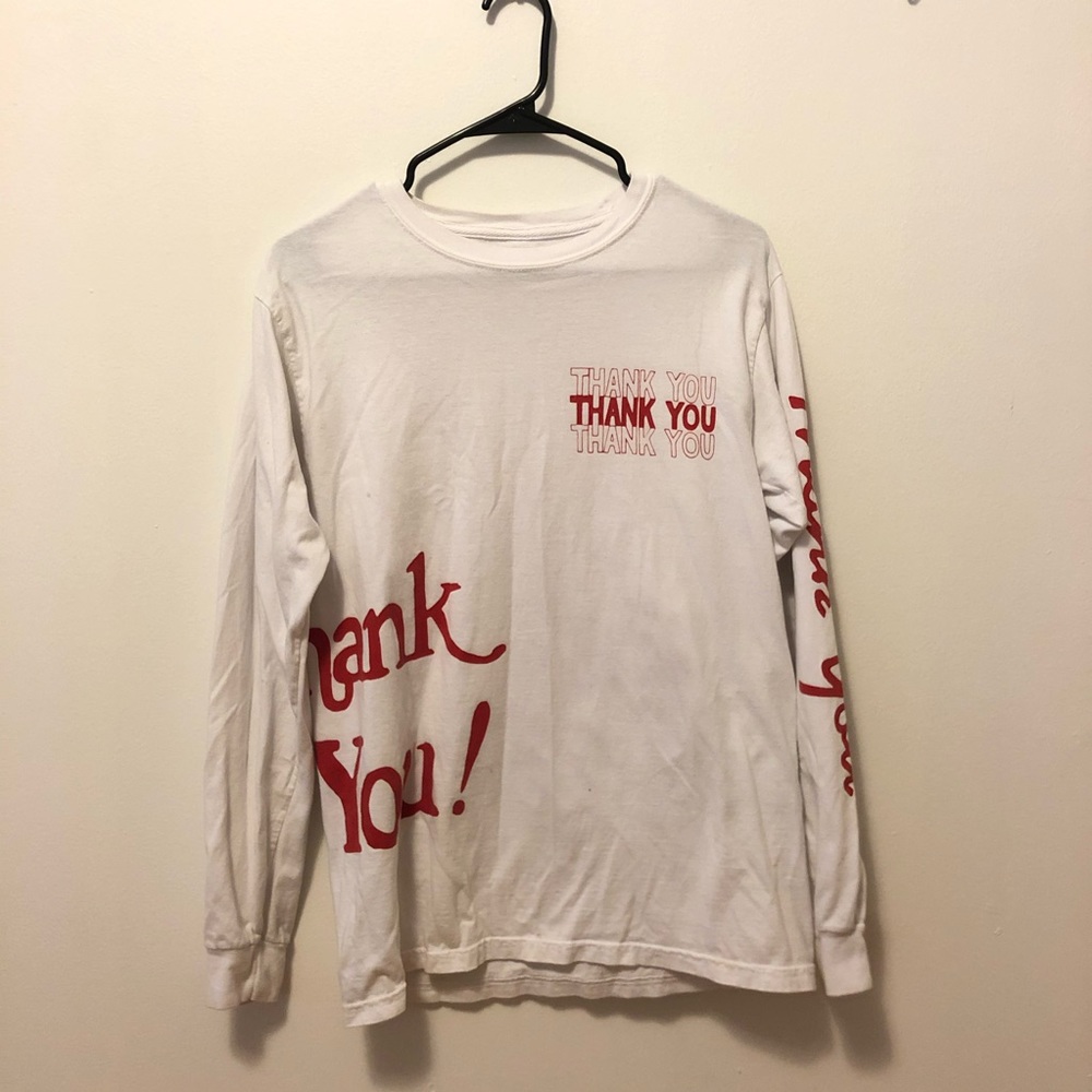 Chinatown Market White “Thank You” Long Sleeve